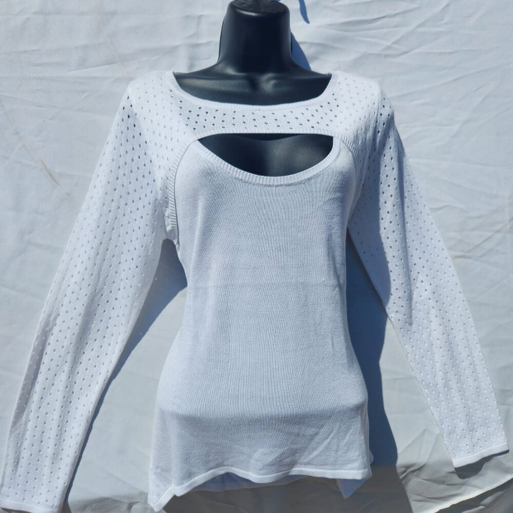 OPEN FRONT SWEATER
